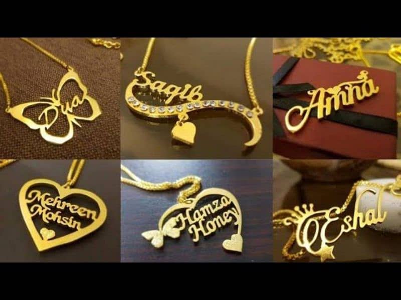 Customized Gold Plated Locket With Any Favourite Name 1