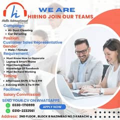 We are Hiring Join our Teams