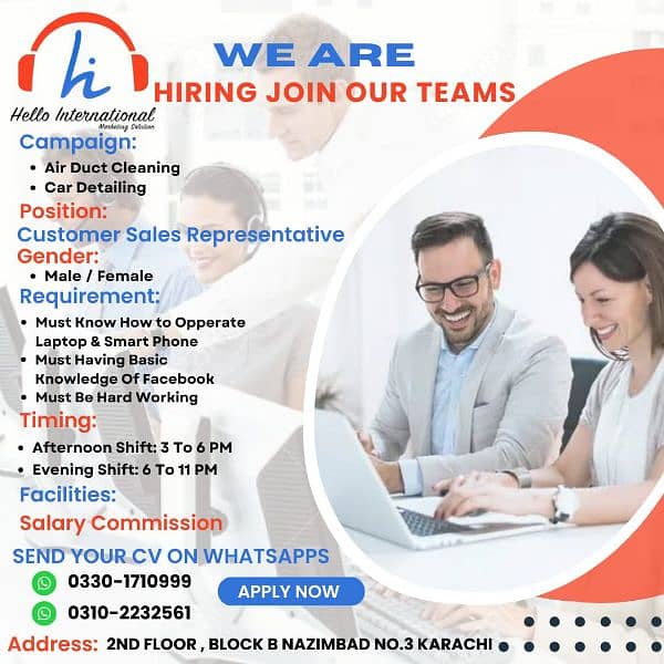 We are Hiring Join our Teams 0