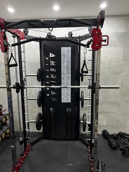 American fitness power rack stack 1