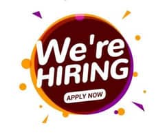 Staff required for office male and female