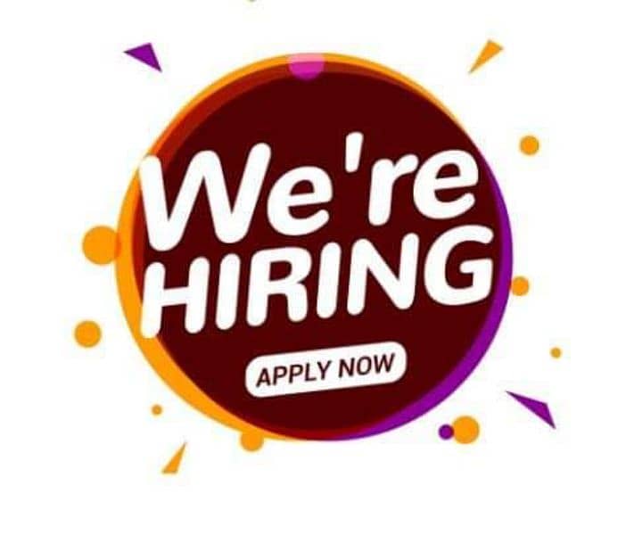 Staff required for office male and female 0