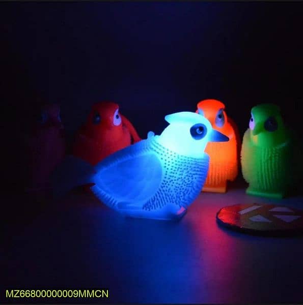 Rubber Birds Toys With Light And Music,
Pack Of 4 2