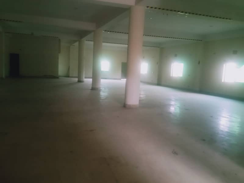 11 Marla Neat and clean triple story factory available for rent on main Saggian bypass road Lahore 8