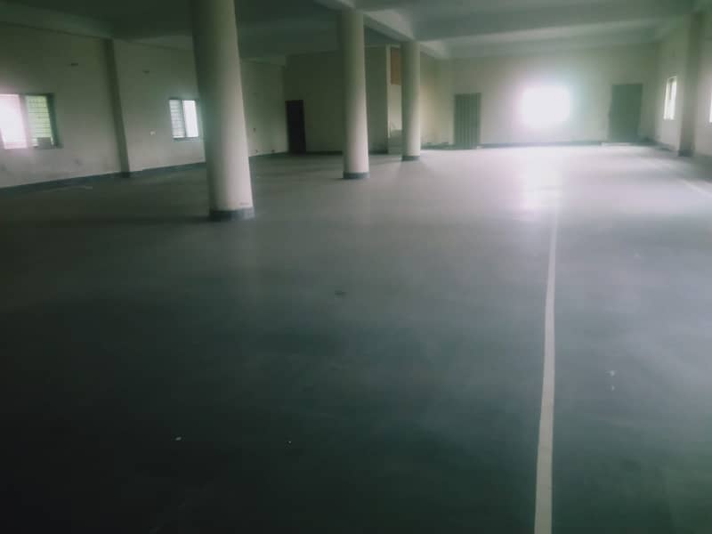 11 Marla Neat and clean triple story factory available for rent on main Saggian bypass road Lahore 11