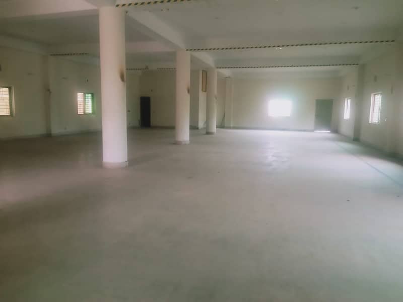 11 Marla Neat and clean triple story factory available for rent on main Saggian bypass road Lahore 13
