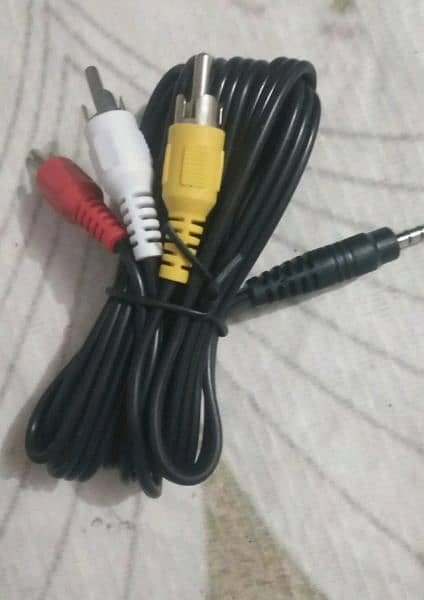aux adio video cable branded 1