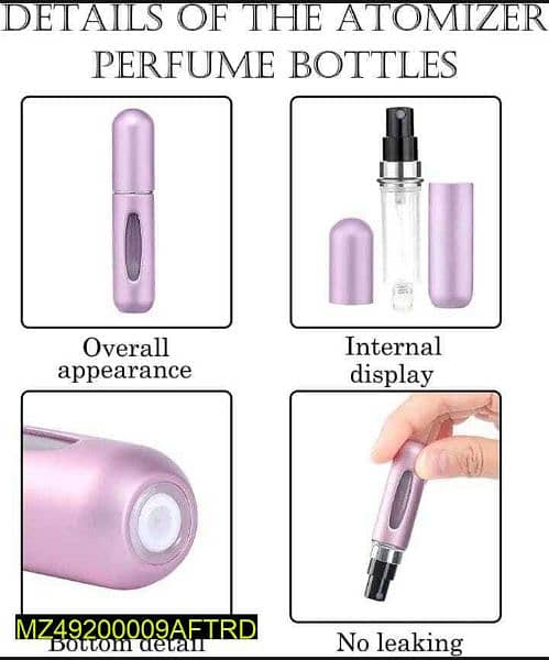 Refillable Portable Mini Perfume Atomizer
Bottle, 5ml 4