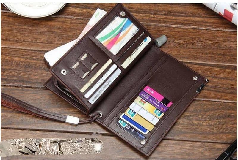 Unisex PU-Leather Bi-fold Long wallet 2