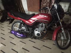 Suzuki 110cc only contact urgent sell mashallah beautiful bike
