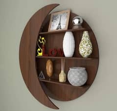 wooden moon shelf 18 inch size
