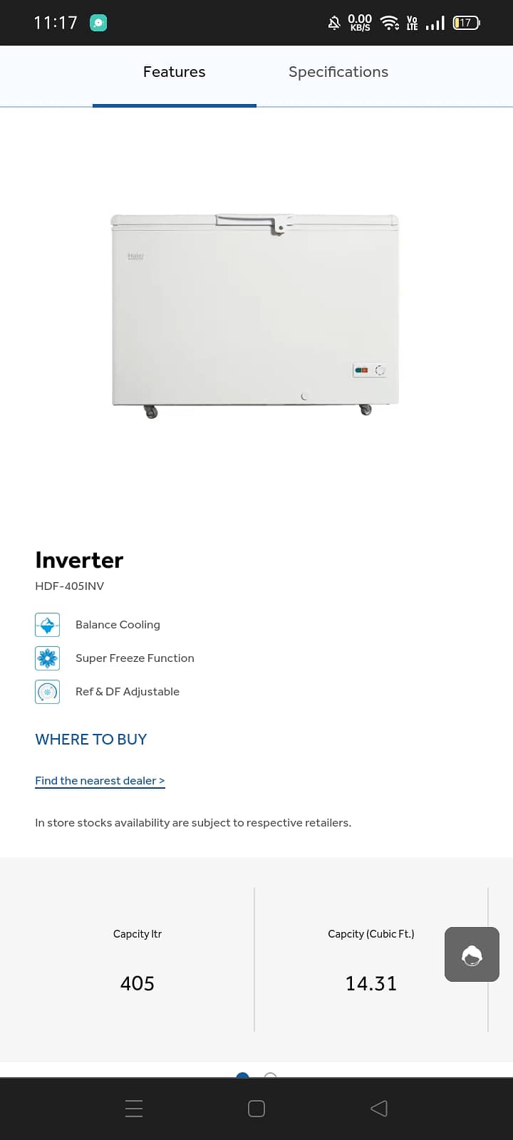 Haier Deep Freezer Inverter 5