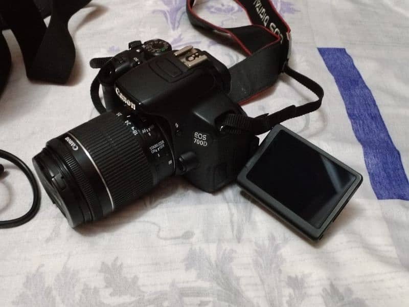 Touch Screen Dslr Canon 700d With 18-55mm Is stm kit lens 4