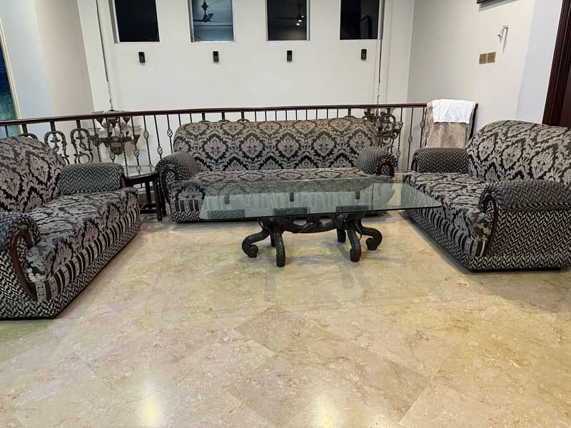 7 seater sofa set and table set 2