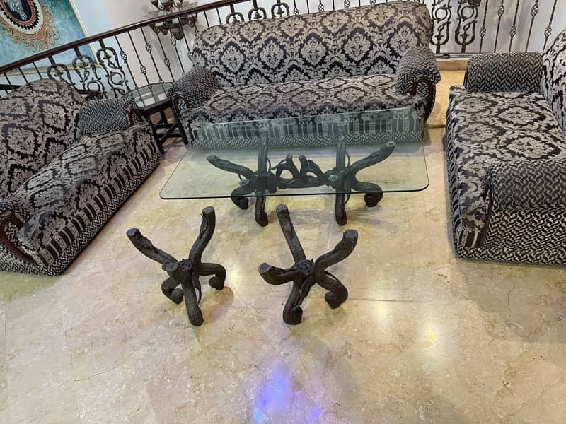 7 seater sofa set and table set 3