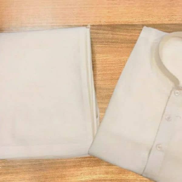 2 Pcs Men's Stitched Cotton Plain Kurta Pajama 3