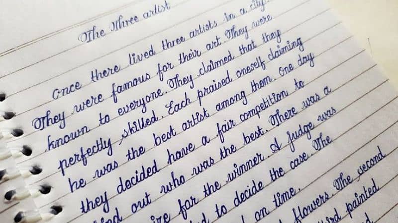 handwriting assignments work 4