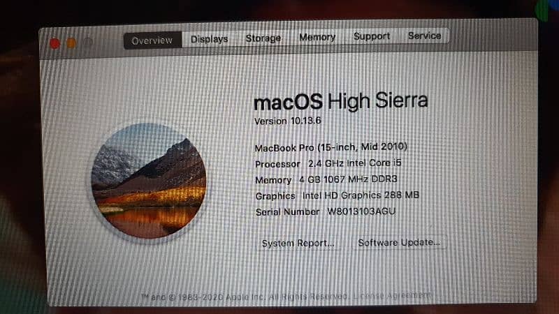 apple MacBook pro 2010 mid 7