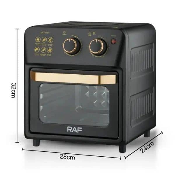 RAF 2 IN 1 AIR FRYER AND OVEN 14 LITER ELECTRIC 1250W BAKING AIRFRYER 6