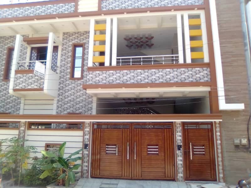 BRAND NEW BANGLOW IN SAADI TOWN
240 YARDS SPACIOUS BANGLOW p
SAADI TOWN BLOCK 3
MODERN STRUCTURE 
GROUND+1
SEPRATE ENTRANCE FOR UPPER FLOOR
6 SPACIOUS BEDROOM WITH ATTACH BATH
2 WORKING AMERICAN KITCHENS
2 DRAWING ROOMS
SPACIOUS LOUNGE 0