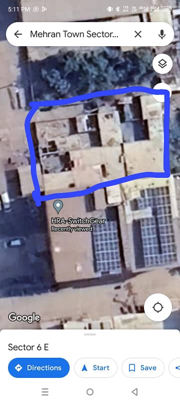 600 Square Yard Double Road Facing Prime Location Of Mehran Town Sector 6E korangi All plot constructed only this empty 1