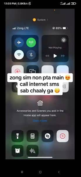 Iphone non Pta Zong sim working trick 0