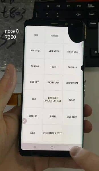 Samsung note 8 dotted screen 3
