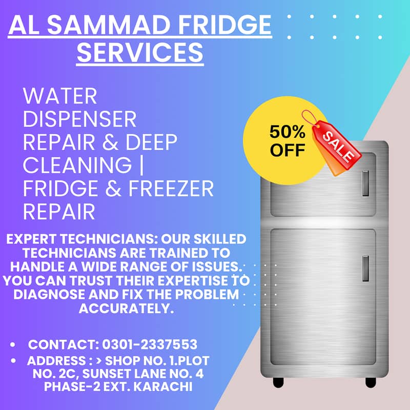 Fridge & Freezer Repair & Deep Cleaning | Water Dispenser Repair. . . . . . 0