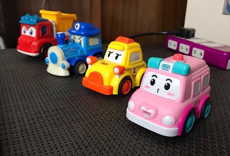 Kids Toy Push Car play Imported Plastic fun for Children 4