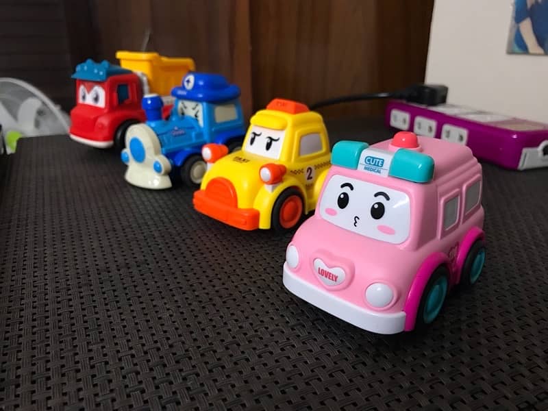 Kids Toy Push Car play Imported Plastic fun for Children 5