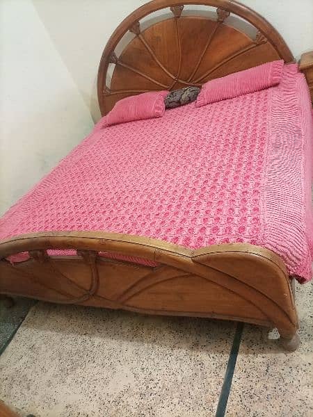pure wooden king size bed 3
