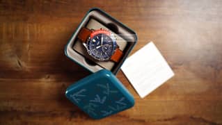 FOSSIL Hybrid Smart Watch with Pinned Genuine Leather Strap 0