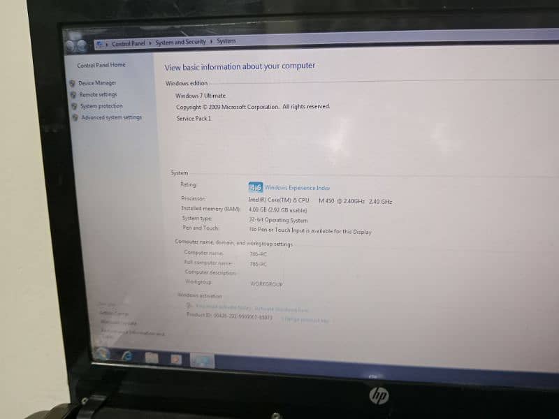 ProBook i5 urgent sale need tomoney in working condition with charger 0
