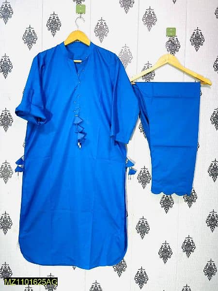 2pc women stitched cambric lawn suit 3