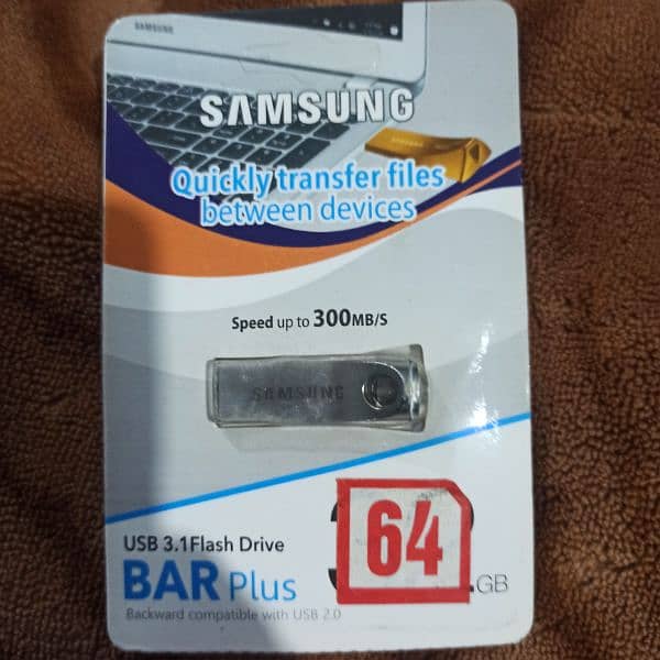 Samsung 64 GB USB RS 1200 | 8GB 350 | Camera card 16 GB Rs 1000 5