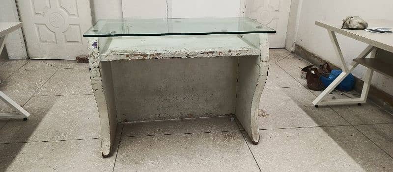 Table With 12mm Glass (pc,laptop,office,side & center purpose) 1