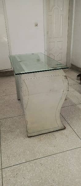 Table With 12mm Glass (pc,laptop,office,side & center purpose) 2