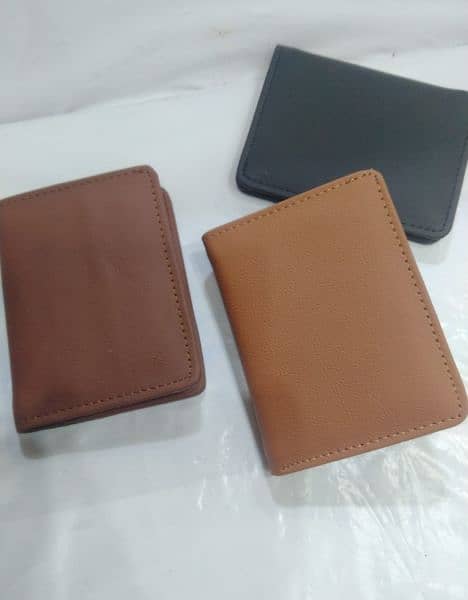 leather double card holder wallet 3