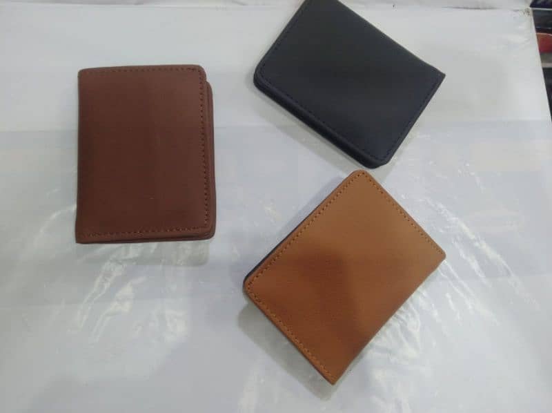 leather double card holder wallet 4