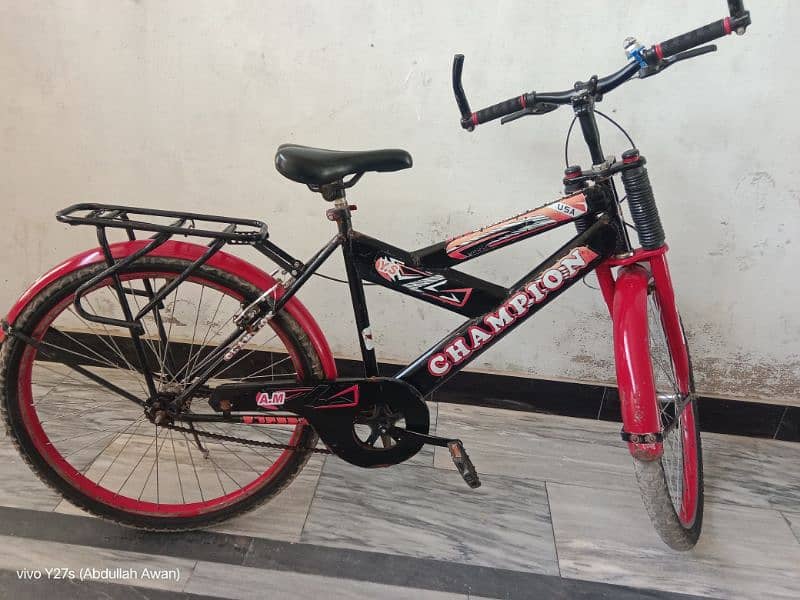 Champion bicycle for sale 6 month use 03087922197 2