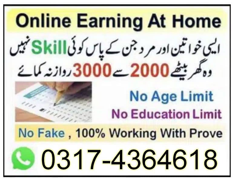 Online job available, Typing/Assignment/Data Entry/Ad posting etc 3