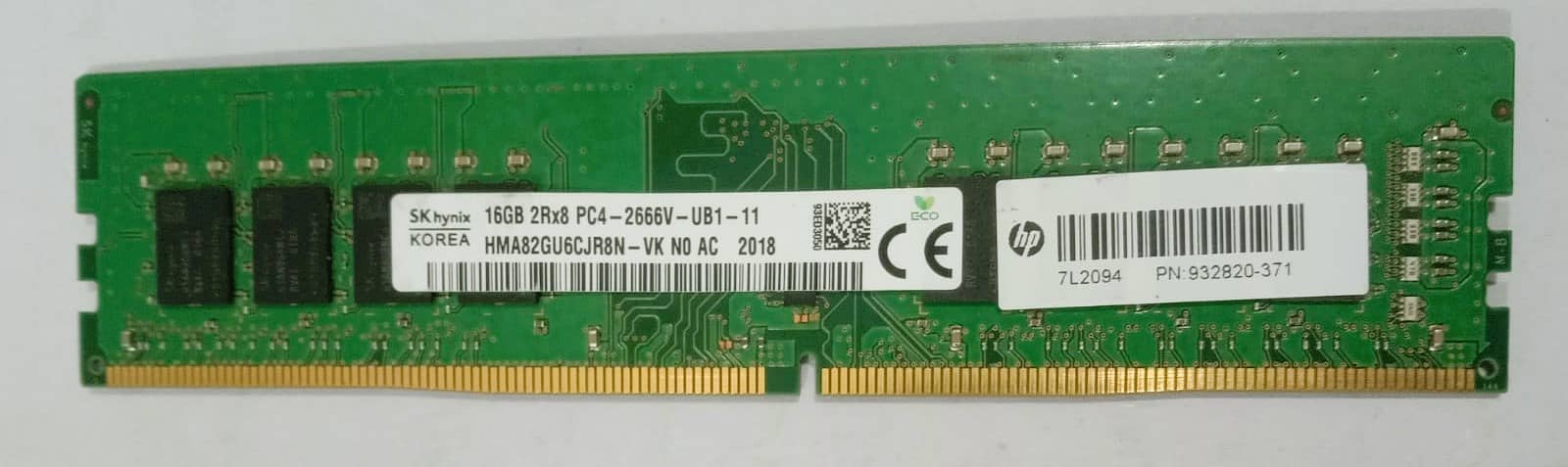 HP 16GB Ram Original Single DDR4 2666mhz 0