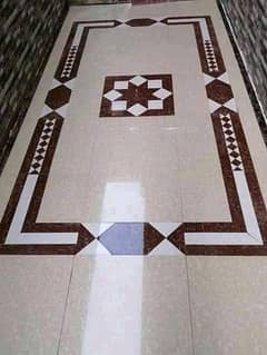 Marble and tile fixing work