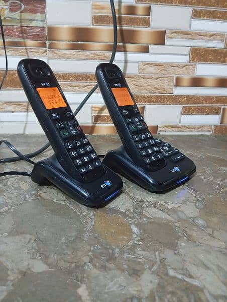 UK imported BT twin cordless phone with intercom answering machines 3