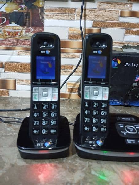 UK imported BT twin cordless phone with intercom answering machines 9