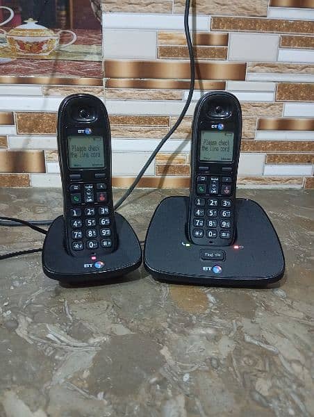 UK imported BT twin cordless phone with intercom answering machines 15