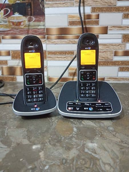 UK imported BT twin cordless phone with intercom answering machines 19