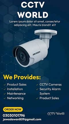 CCTV and other security systems installation service