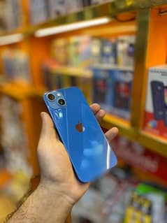 iphone 13 jv colour blue 91% battery health condition 10/10 water pack