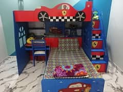 Kids bunkbed with storage stairs 0